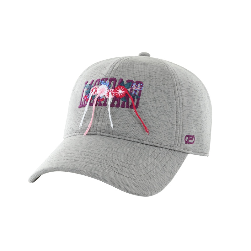 LACKPARD帽子女夏天时尚优雅棒球帽度假旅行出游鸭舌帽字母刺绣花朵帽JFW322