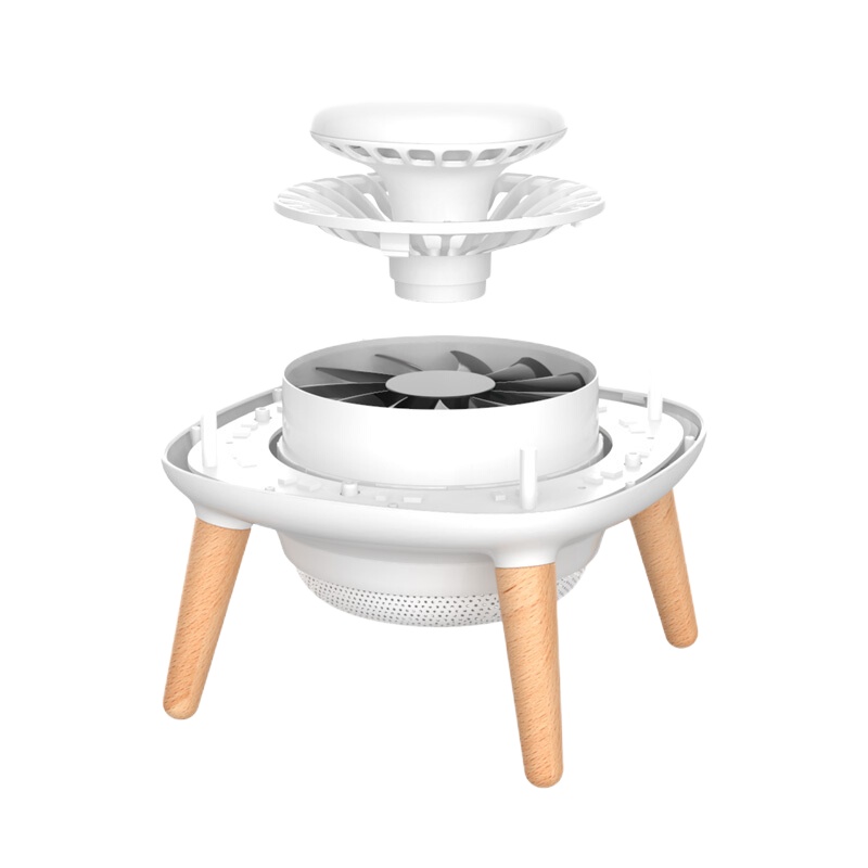 康佳(KONKA)灭蚊灯家用物理驱蚊器灭蝇灯静音杀虫吸捕电蚊灯智能灭蚊起居氛围灯 白色