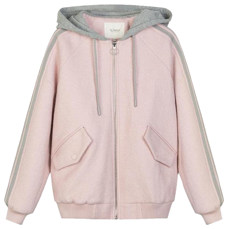 拉贝缇秋冬新款韩版学生卫衣短款外套女60007019