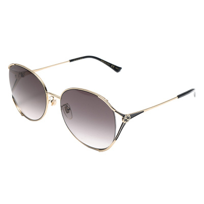 Gucci/古驰太阳镜2020新款女士防紫外线眼镜圆形大框墨镜GG0650SK-001-59
