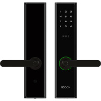 鹿客（loock）智能门锁 touch2 黑色 家用小米米家密码锁指纹锁智能锁 蓝牙钥匙NFC开门防水面板 人性化防猫眼