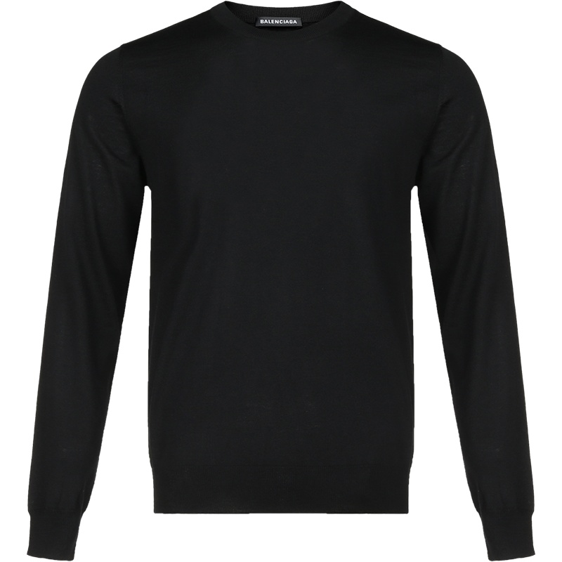 BALENCIAGA 巴黎世家 男士羊毛圆领长袖针织衫羊毛衫 583117 T1439