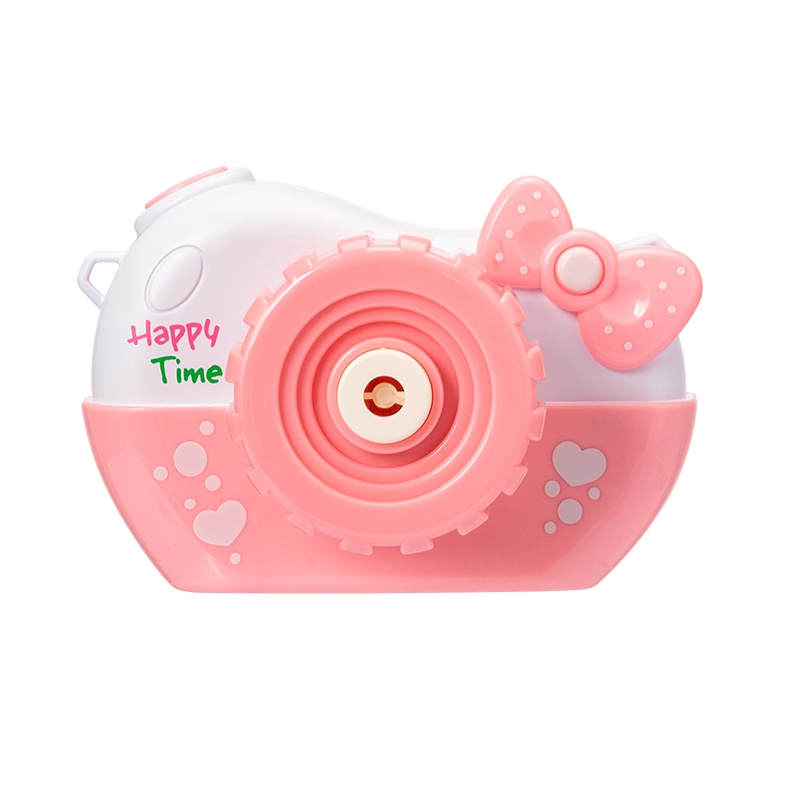 名创优品(miniso) 儿童照相机电动泡泡创意玩偶玩具(粉色)