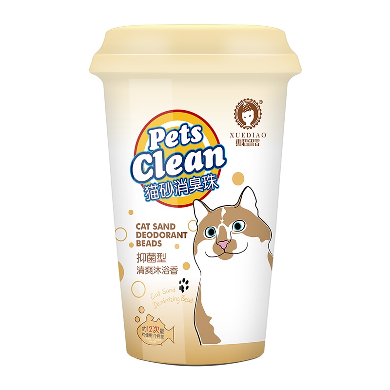 雪貂留香清爽沐浴露猫砂去味珠-600ML