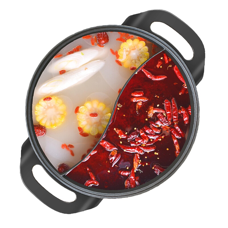 爱仕达(ASD)AH-Y16J102电火锅5L大容量 鸳鸯设计电煮锅 不粘加厚内锅 多段火力调节电热锅