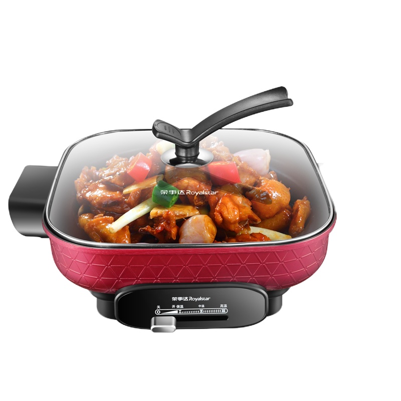 荣事达(Royalstar)电火锅韩式家用多功能5L电煮锅电热锅电炒锅HG1622L