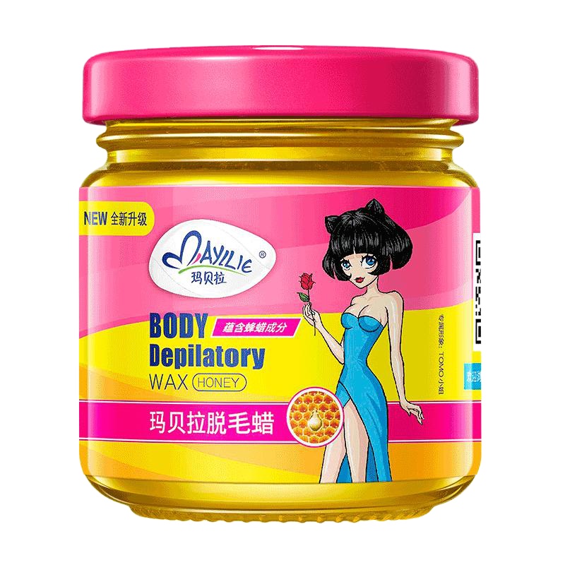 玛贝拉（mayllie） 脱毛蜜蜡100g腋下腿毛私处全身男女撕拉式安全温和不刺激非永久