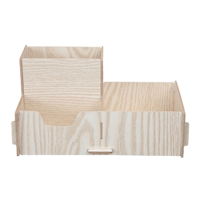 齐心(COMIX) 木质DIY组合笔筒 多功能木质笔筒 创意收纳盒 B2230 单个价格