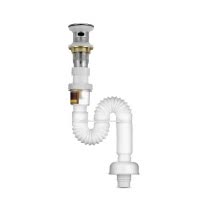 潜水艇下水器防臭洗脸池洗手盆下水管配件排水管手盆面盆下水器套装SQ-11带溢水孔