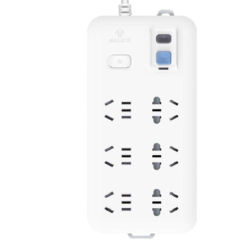 BULL公牛 漏电保护插座插排 GN-705 3米线 -BJ