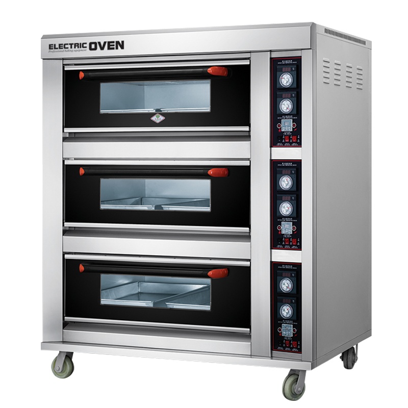 乐创(lecon) 商用电烤箱 三层六盘旋钮式蛋糕面包烘焙电烤箱 LC-J-DK60