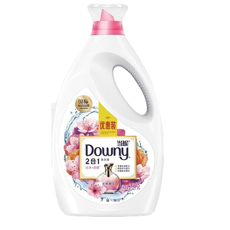 当妮二合一洗衣液淡粉樱花2.8千克(+护衣留香珠草木清香70克)