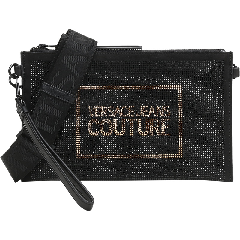 VERSACE JEANS COUTURE 范思哲 奢侈品 女士 铆钉装饰手拿包单肩斜挎包 E1VVBBYX 71422