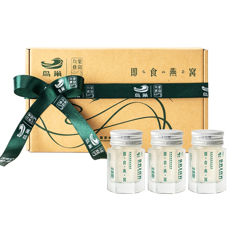 鸟巢燕窝 即食冰糖燕窝 40克*6瓶/盒 50%固体含量 女性孕妇滋补品