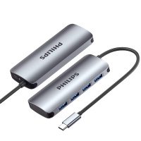 飞利浦type-c拓展坞电脑转换器 转接头笔记本扩展macbook pro苹果配件air投影仪转换器HDMI