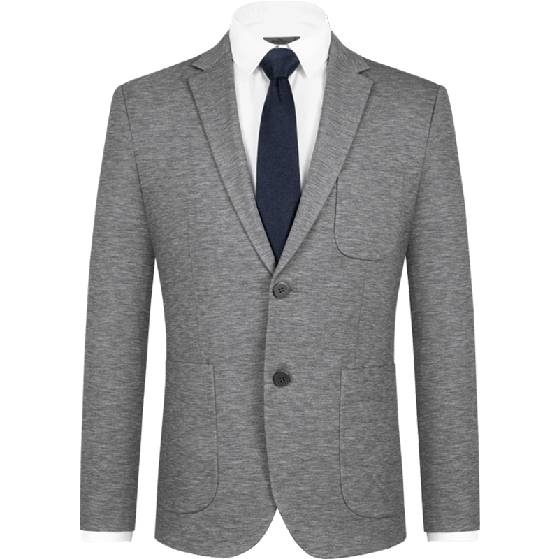 柒牌男装针织单西21春季新款商务休闲青年西装外套弹力抗皱男士西服