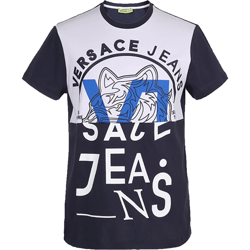 Versace JEANS 范思哲 男士棉质短袖T恤 B3GTA74B 36591