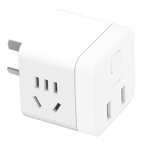 公牛(bull) U9B122(S)白色魔方5V 2.4A便携充电转换插头拖线板立式办公家用USB插座