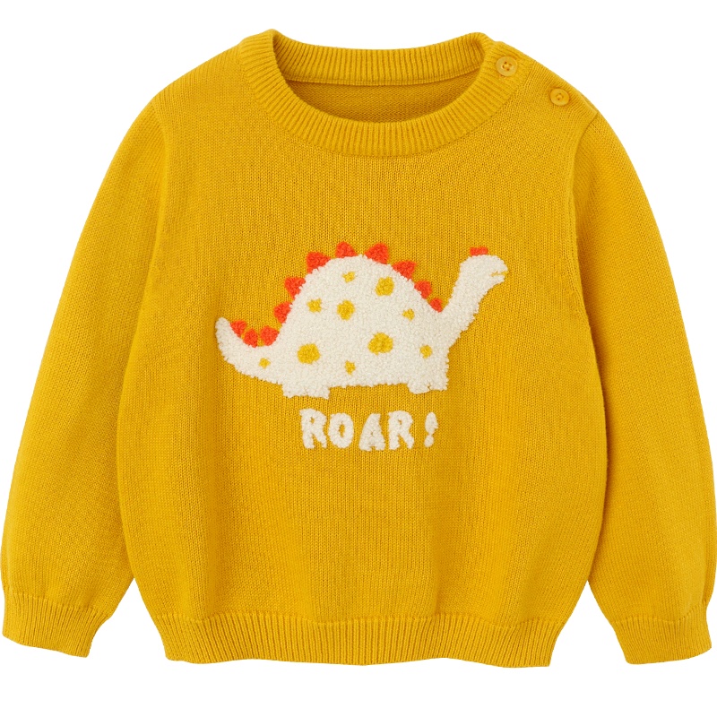 英氏宝宝毛衣男1-3岁男童打底针织衫可爱刺绣秋装春秋10792228