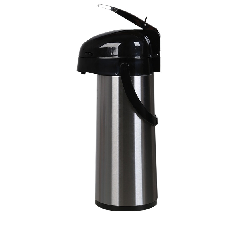 不锈钢气压瓶大容量保温壶长效保温热水瓶按压式气压壶 封后 志林1.9杠杆式气压壶