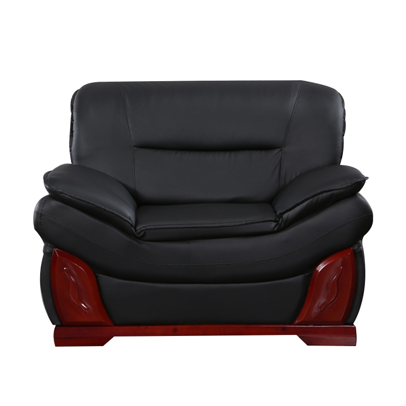 富和美皮艺沙发办公沙发接待会客办公室家具办公沙发32单人位沙发