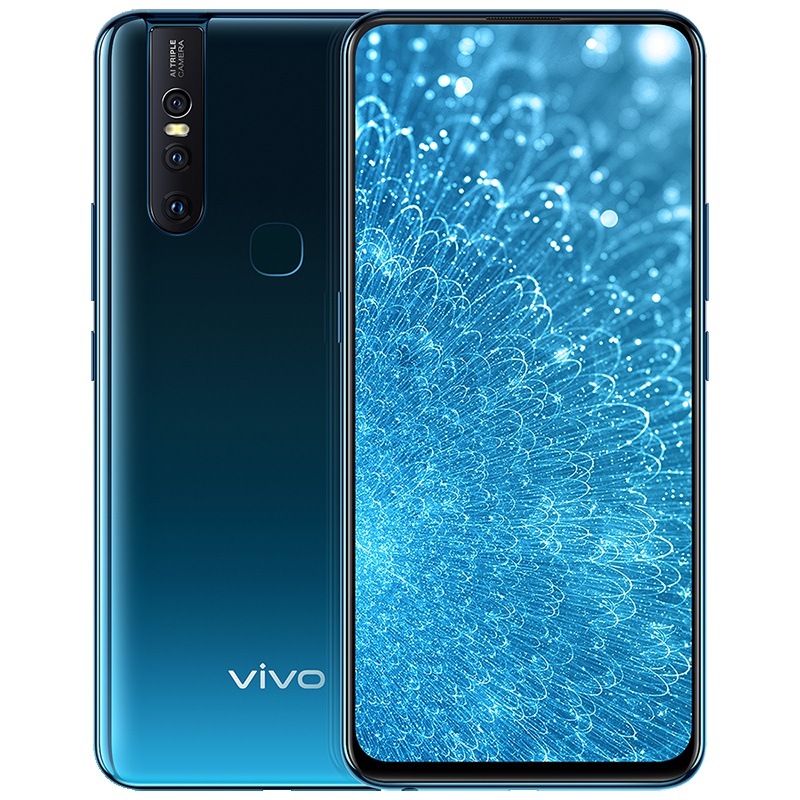 vivo S1 冰湖蓝 4+128G 2480万AI高清自拍 超广角后置三摄拍照手机 全网通4G手机