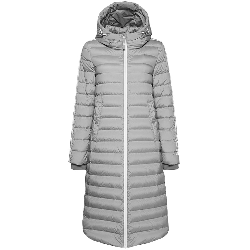 波司登2017新款专柜羽绒女秋冬中长款外套 女轻薄羽绒服