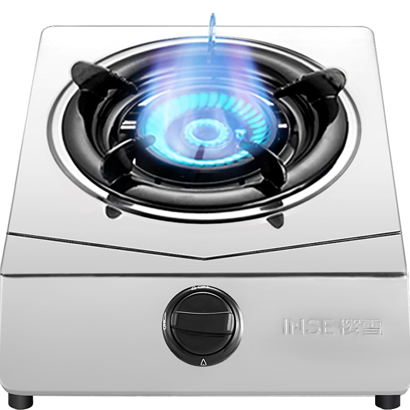 樱雪(INSE) 燃气灶煤气单眼灶具台式不锈钢炉具大火力爆炒热锅快 家用节能灶JZY-T1501(G)W液化气单灶