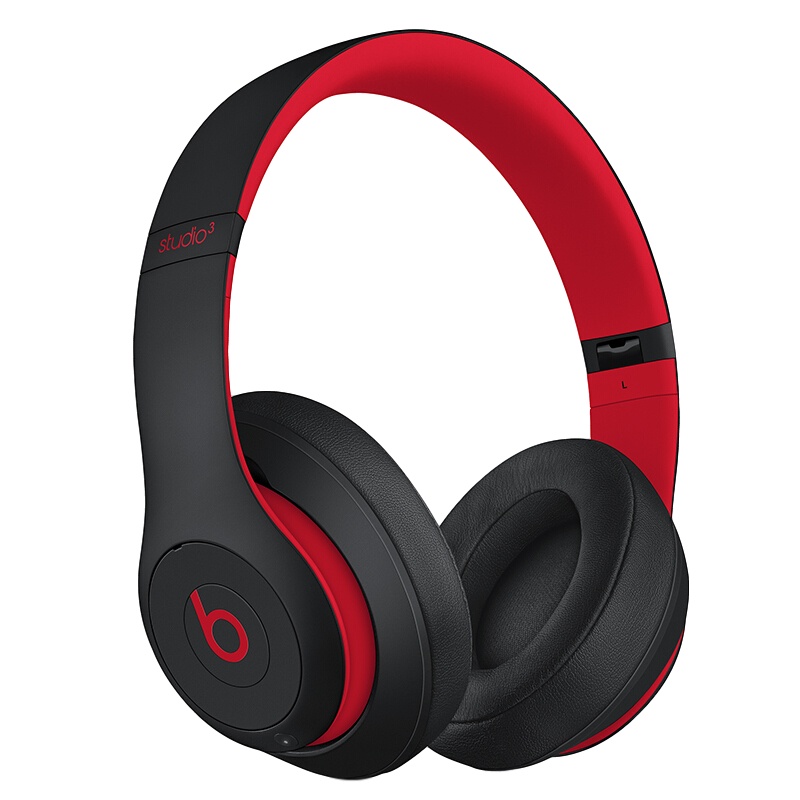 Beats Studio3 Wireless 魔音 头戴式 蓝牙无线降噪游戏耳机 桀骜黑红