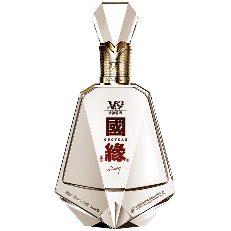 今世缘 国缘V9 52度 500ml 单瓶 清雅酱香型 白酒