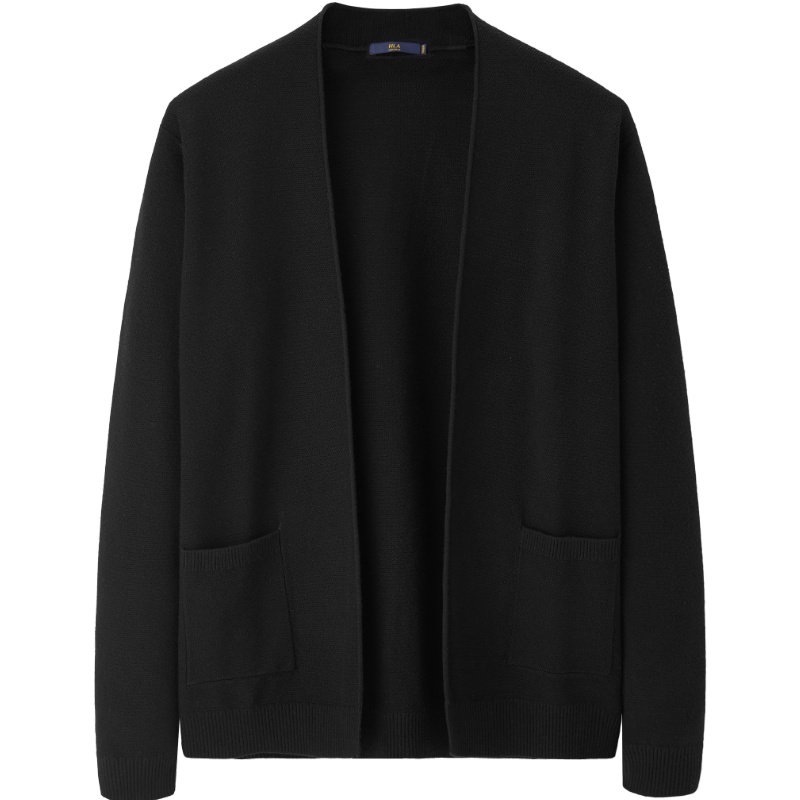 HLA海澜之家沉稳净色长袖针织衫2019秋季休闲长袖外套男HNZAD3R138A