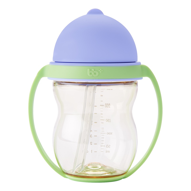 旗舰店 宝宝加吸管杯PPSU儿童水杯防漏婴儿吸水杯直吸 重力球学饮