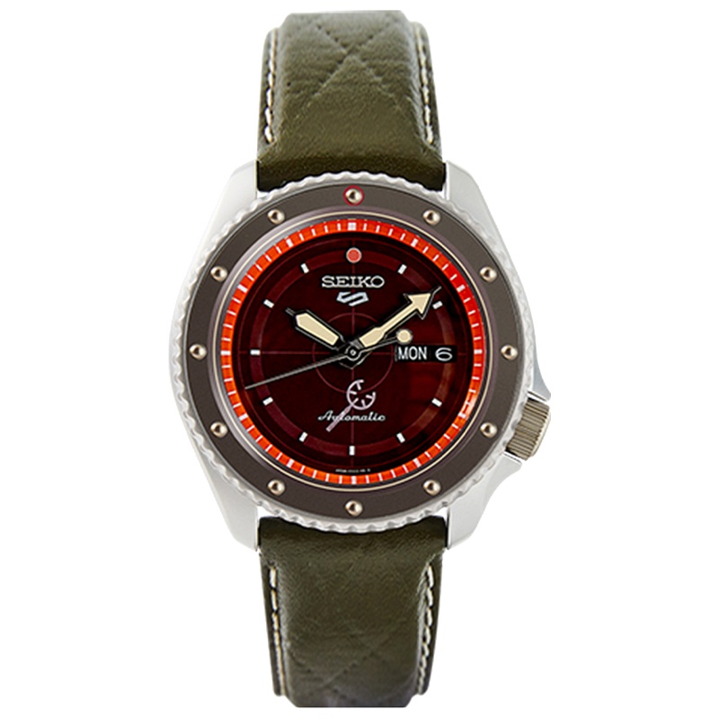 SEIKO新精工5号手表男表航海王限量联名款机械腕表官方正品撒谎布SRPF59K1