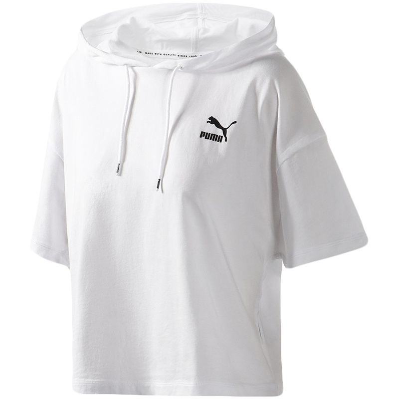 PUMA彪马女装运动服连帽短袖T恤57941002