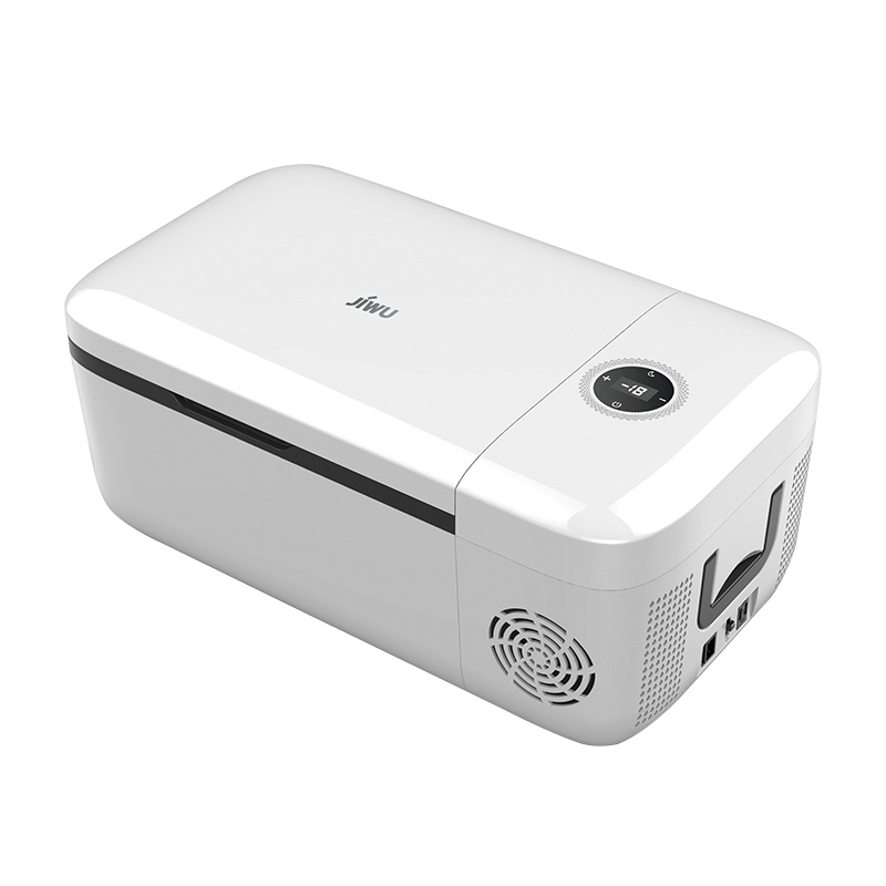 苏宁极物车载冰箱12L车家两用压缩机制冷12V24V冷藏冷冻控温小冰箱