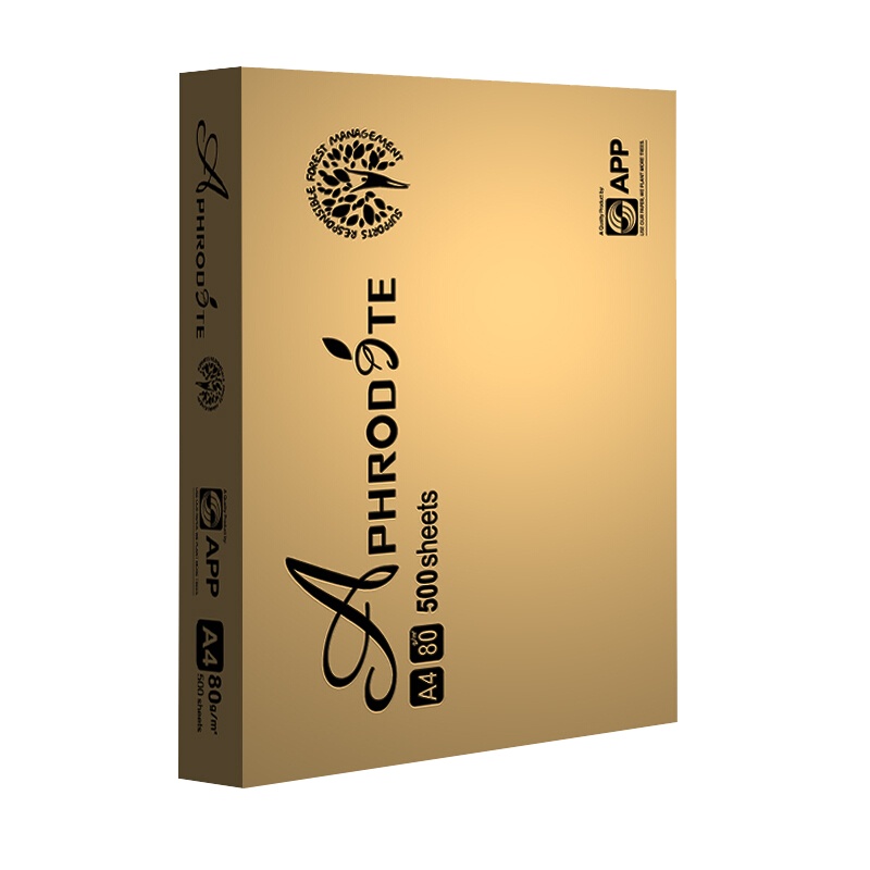 金光(APP)阿芙罗(Aphrodite)打印纸 A4/80g 复印纸 500张/包 5包/箱(2500张)