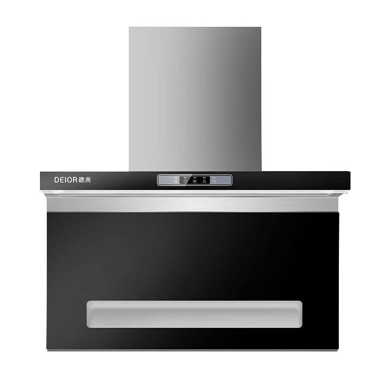 德兆J3大吸力抽油烟机家用厨房壁挂侧吸式顶侧双吸7字型吸油烟机