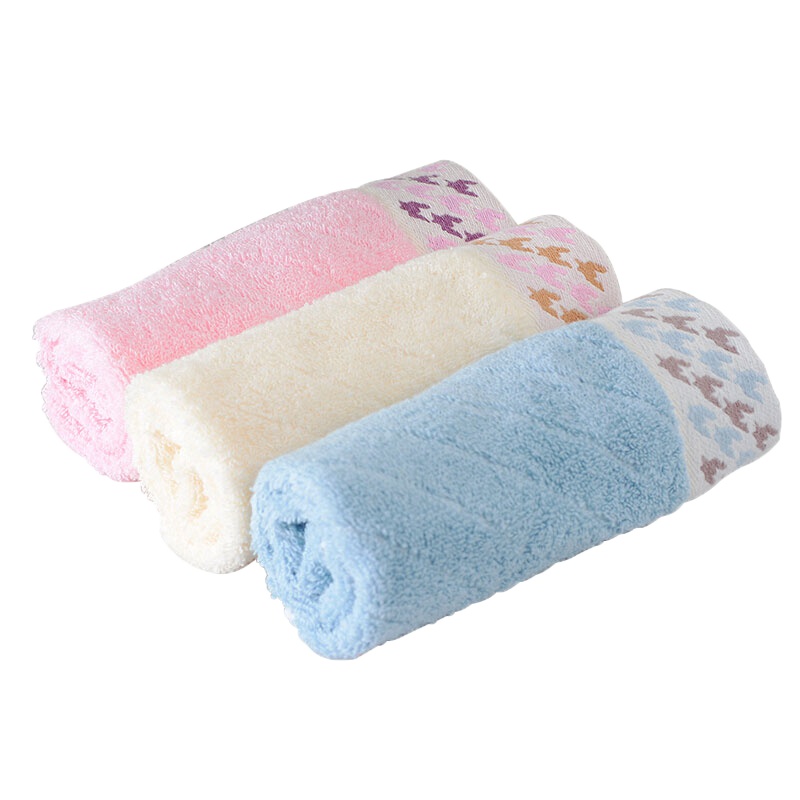 洁丽雅·兰(grace orchid)缎档织花纯棉毛巾74*34cm 三条礼盒套装ZM0198