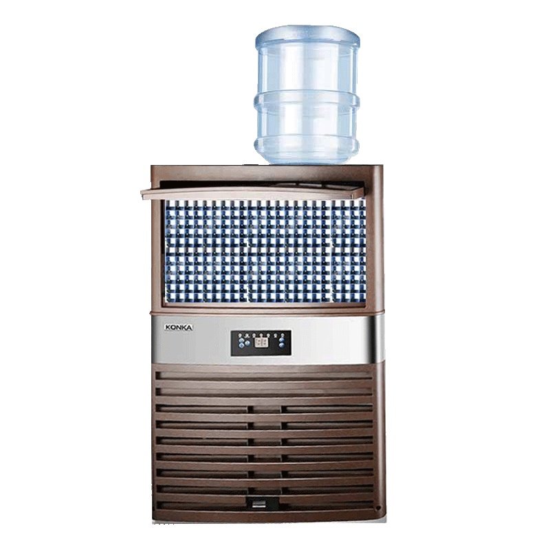 康佳(KONKA)KB-S6 全自动制冰机商用奶茶店预约定时小型家用冰块机冰粒大型方形冰机 制冰机45格