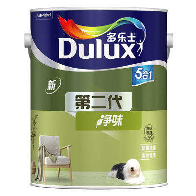多乐士(Dulux)金装第二代五合一净味乳胶漆内墙面漆 油漆涂料A8151 5L