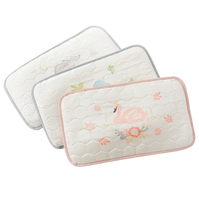 gb好孩子侏罗纪公园系列婴儿夏凉枕新生儿冰丝凉枕