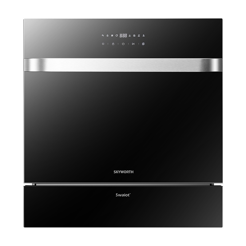 创维W8 全自动家用8套洗碗机嵌入式台消毒烘干一体机刷碗机大容量