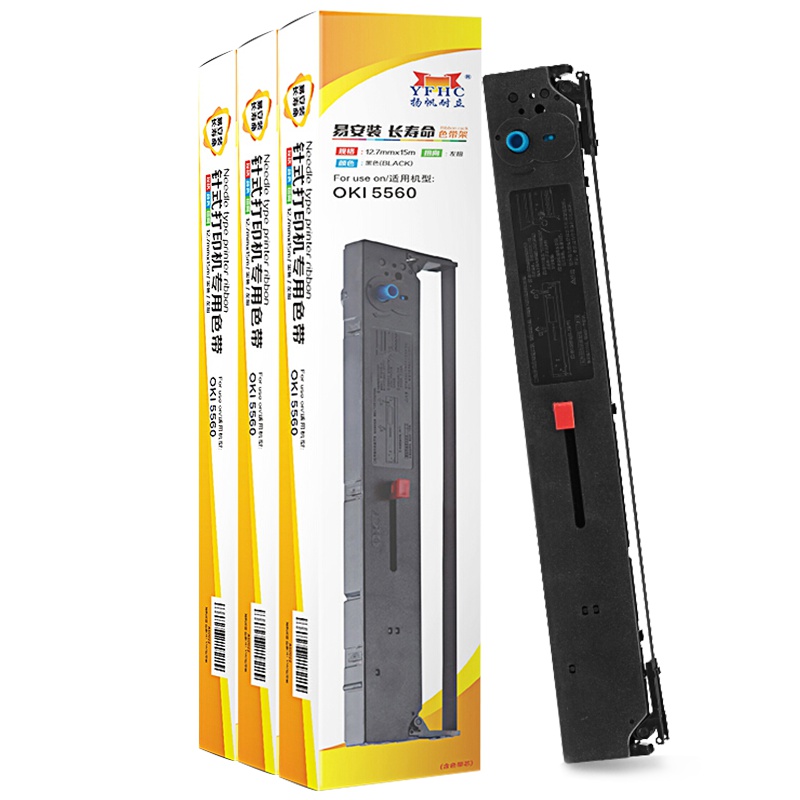 扬帆耐立(YFHC) 四通OKI5560/6500色带架含芯三支装5560/6500/5760/6500F/5560SC
