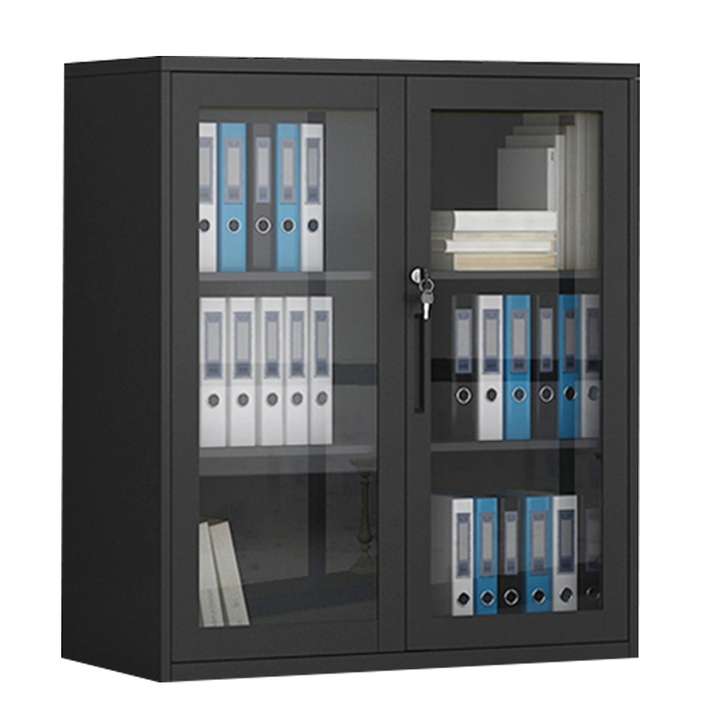 [一鹏]办公家具文件柜拆装铁皮柜档案资料柜铁门矮柜财务凭证柜带锁 400*760*900mm