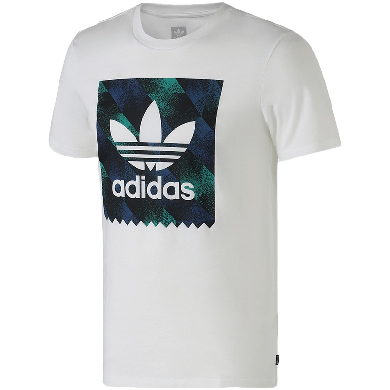 adidas阿迪达斯三叶草男装运动休闲大LOGO圆领短袖T恤DU8360.