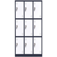 创世人 加厚九门拆装套色铁皮柜更衣柜 员工储物柜 存放鞋包柜 其他金属更衣柜多功能颜色可选