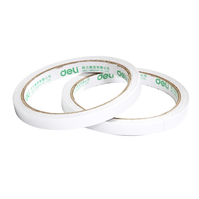 得力deli30400胶带双面胶3m强力海绵装饰胶带布基胶双面办公文具批发32卷