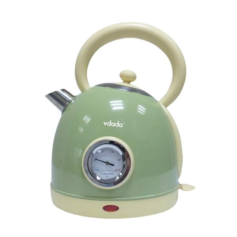 日本 VDADA 电热水壶家用烧水自动断电304不锈钢热水壶 1.7升 大容量电热壶