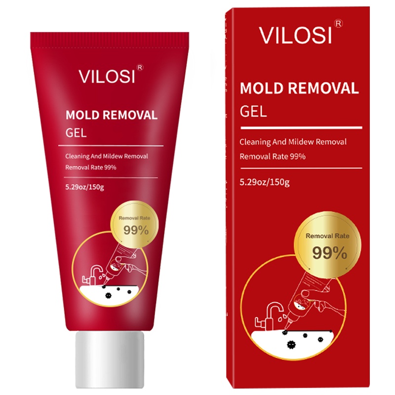 英国vilosi洗衣机槽除霉啫喱150g/支冰箱胶圈除霉剂墙体墙面去霉剂卫生间除霉斑瓷砖玻璃胶防霉剂