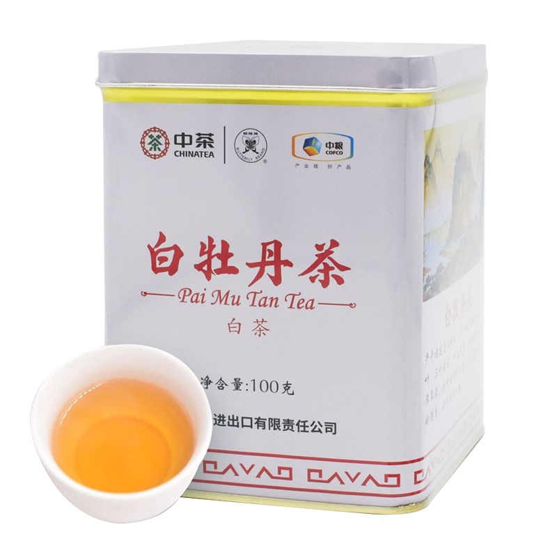 中茶 白茶 白牡丹 蝴蝶牌100g 茶叶